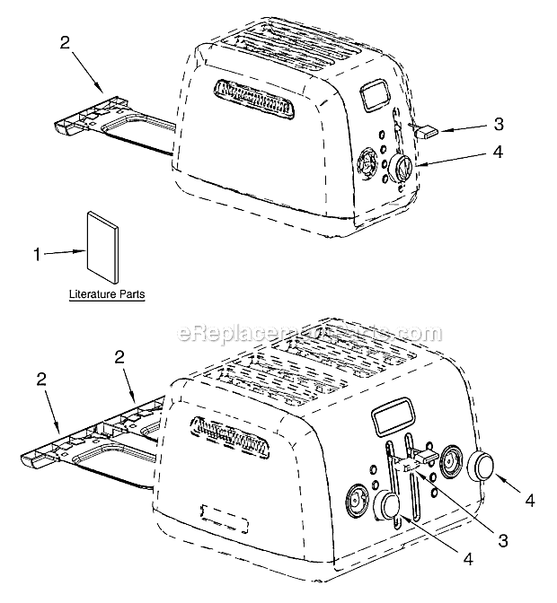 Page A Diagram and Parts List for KMT422 Series 0 KitchenAid Miscellaneous