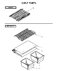 Shelf parts Diagram and Parts List for WRT134TFDM00  Whirlpool Refrigerator