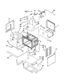 Oven Parts Diagram and Parts List for KEMS379BWH01  KitchenAid Microwave