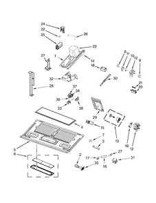 Interior And Ventilation Parts Diagram and Parts List for WMH73521CE1  Whirlpool Microwave