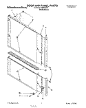 DOOR AND PANEL Diagram and Parts List for KUDD230Y2  KitchenAid Dishwasher