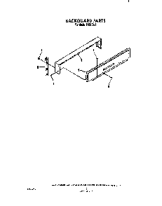 Backguard Diagram and Parts List for F4007W2  Roper Range