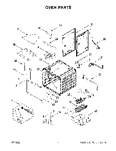 Oven Parts Diagram and Parts List for KFGC506JYP05  KitchenAid Range