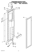 Part Location Diagram of 2316844B Whirlpool HANDLE