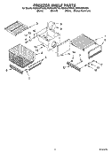 FREEZER SHELF Diagram and Parts List for KSSS42FKX00  KitchenAid Refrigerator