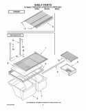 SHELF PARTS Diagram and Parts List for ET8WTKXKB12  Whirlpool Refrigerator