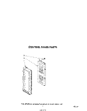 CONTROL PANEL Diagram and Parts List for MW8700XS1  Whirlpool Microwave