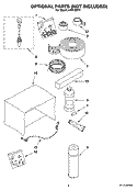 OPTIONAL  PARTS (NOT INCLUDED) Diagram and Parts List for ACQ158PT1  Whirlpool Air Conditioner