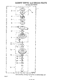 BASKET DRIVE AND BASKET Diagram and Parts List for 3CA2100XMW1  Whirlpool Washer