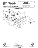 CONSOLE Diagram and Parts List for DU5500XR1  Whirlpool Dishwasher