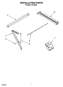 INSTALLATION PARTS Diagram and Parts List for ACQ128XR0  Whirlpool Air Conditioner
