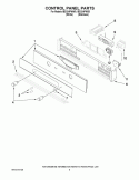 CONTROL PANEL PARTS Diagram and Parts List for IBS324PWW0  Whirlpool Wall Oven