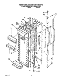 REFRIGERATOR DOOR Diagram and Parts List for KSRS25QXAL10  KitchenAid Refrigerator