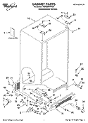 Part Location Diagram of 2303141 Whirlpool Bottom Hinge