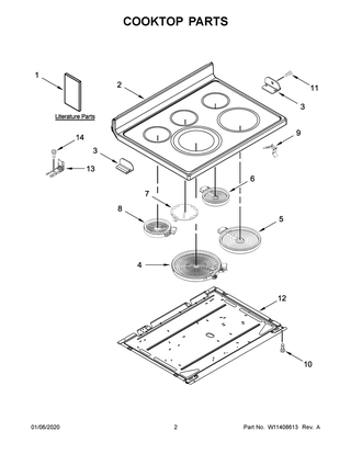 Part Location Diagram of W11188425 Whirlpool HARNS-WIRE