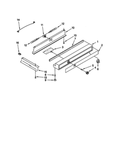 Refrigerator Control Panel Diagram and Parts List for KSSP36QGT00  KitchenAid Refrigerator