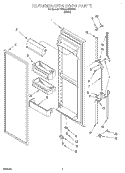 REFRIGERATOR DOOR Diagram and Parts List for 7TS22AQXEW00  Estate Refrigerator