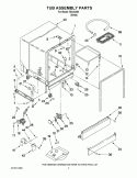 TUB ASSEMBLY PARTS Diagram and Parts List for IWU22360  Inglis Dishwasher