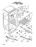LINER, LIT/OPTIONAL Diagram and Parts List for RT14DMXBW00  Roper Refrigerator