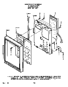 Oven Modules Diagram and Parts List for 2893*0A  Roper Range