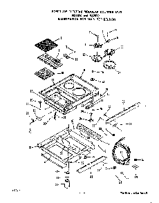Main Top Diagram and Parts List for N3157*0  Roper Range