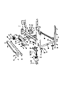 Frame Diagram and Parts List for 8565L20  Roper Dishwasher