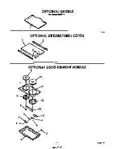 ^griddle Diagram and Parts List for N9257*0  Roper Range
