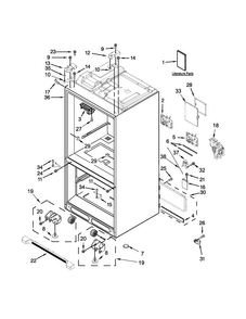 Part Location Diagram of W10671506 Whirlpool Refrigerator use and care guide