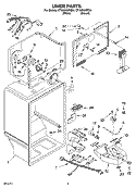 LINER PARTS Diagram and Parts List for CT18GKXRQ01  Crosley Refrigerator