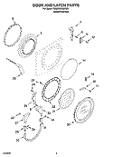 Part Location Diagram of WP8181846 Whirlpool Washer Door Handle