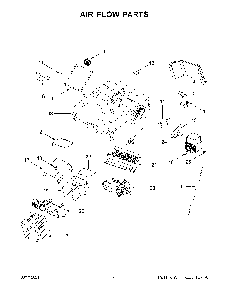 Air Flow Parts Diagram and Parts List for KMHP519ESS06  KitchenAid Microwave