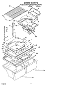 SHELF PARTS, OPTIONAL PARTS Diagram and Parts List for RT21LMXKQ04  Roper Refrigerator