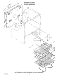 OVEN Diagram and Parts List for KEES702SWB1  KitchenAid Microwave Oven Combo