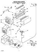 ICE MAKER Diagram and Parts List for ET2AHTXLQ00  Whirlpool Refrigerator