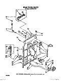 REAR PANEL Diagram and Parts List for KAWE564WAL1  KitchenAid Washer
