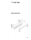 BACKGUARD Diagram and Parts List for SF3020SWN3  Whirlpool Range