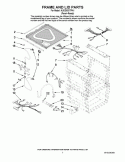 FRAME AND LID PARTS Diagram and Parts List for KUDD03DTPA1  KitchenAid Dishwasher
