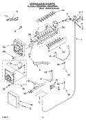 ICEMAKER PARTS Diagram and Parts List for KSSS36FMX00  KitchenAid Refrigerator