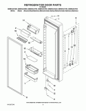 REFRIGERATOR DOOR PARTS Diagram and Parts List for GS6NHAXVB03  Whirlpool Refrigerator