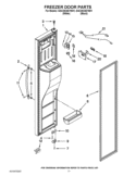 FREEZER DOOR PARTS Diagram and Parts List for GSC25C6EYB01  Whirlpool Refrigerator