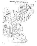 CONTROLS AND REAR PANEL Diagram and Parts List for LA6300XPW3  Whirlpool Washer