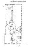 BRAKE AND DRIVE TUBE Diagram and Parts List for KAWE564WAL0  KitchenAid Washer