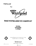 SECTION Diagram and Parts List for 3ECKMF86  Whirlpool Ice Maker