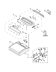 Part Location Diagram of W10728156 Whirlpool SCREW