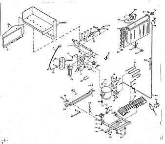 Unit Parts Diagram and Parts List for 106W14G  Kenmore Refrigerator