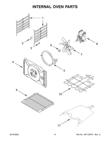 Part Location Diagram of W11683046 Whirlpool RACK-OVEN