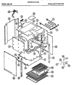03 - Page 1 Diagram and Parts List for 880120  Whirlpool Range