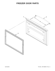 Part Location Diagram of W11045122 Whirlpool HANDLE