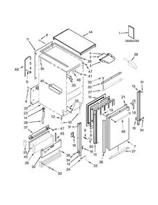 Part Location Diagram of W10920281 Whirlpool SCREW