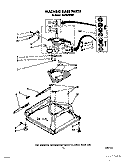 MACHINE BASE Diagram and Parts List for CA2762XWG0  Whirlpool Washer